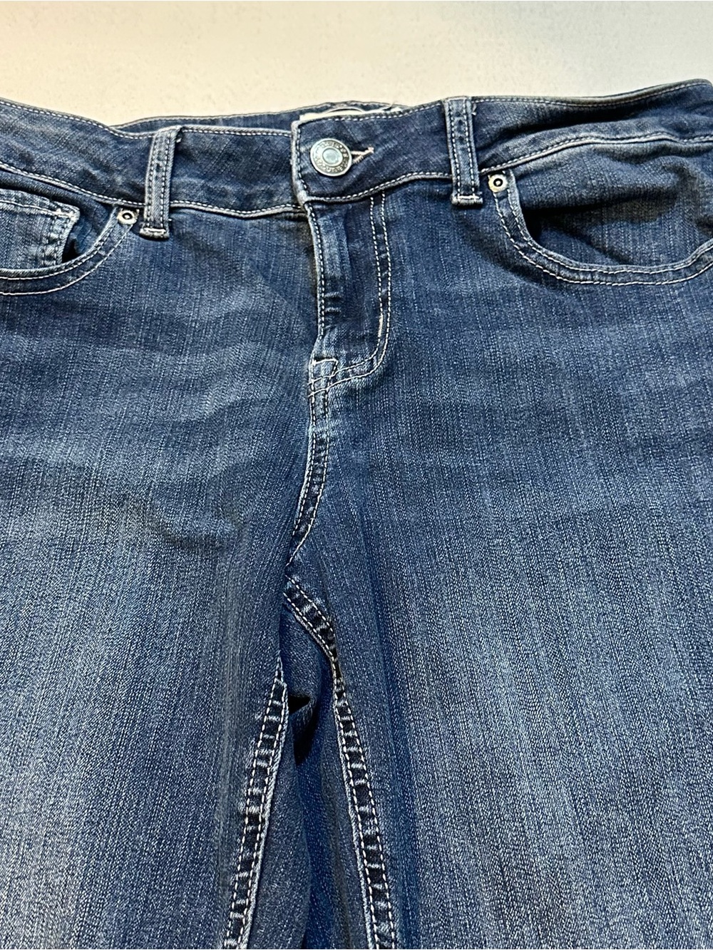 Maurices M Jeans Classic Mid Rise Straight Leg Dark Wash Jeans Size 10 - Picture 2 of 12
